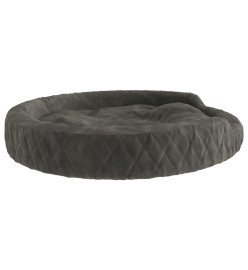 Lit pour chien Gris foncé 90x70x23 cm Peluche