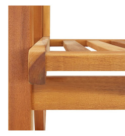 Chaise à bascule avec coussins Bois d'acacia massif