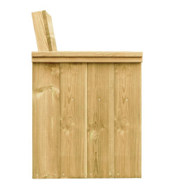 Ensemble à manger de jardin 5 pcs avec coussins pin imprégné