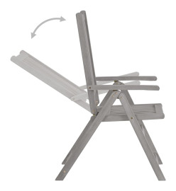 Ensemble de salle à manger de jardin 5 pcs Bois d'acacia solide