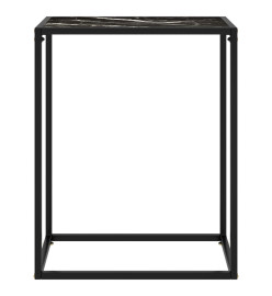 Table console Noir 60x35x75 cm Verre trempé