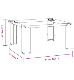 Socle pour machine à laver Blanc