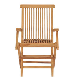 Chaises pliables de jardin 6 pcs Bois de teck solide