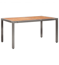 Salon de jardin 7 pcs avec coussins Résine tressée Gris