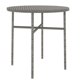 Ensemble de salle à manger de jardin 3 pcs Résine tressée Gris