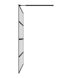 Écran de douche Verre trempé dépoli 80x195 cm