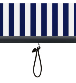 Store roulant d'extérieur 80x250 cm Bleu et blanc