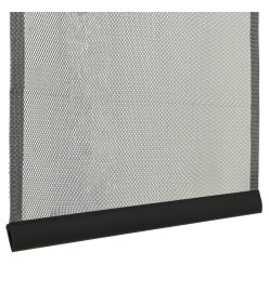 Moustiquaire de porte rideau en maille 5 pcs Noir 120x240 cm