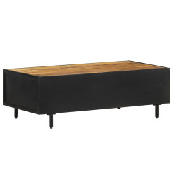 Table basse 105x50x35 cm Bois de manguier brut