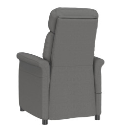 Fauteuil de massage Gris foncé Similicuir daim