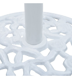 Socle de parasol Blanc 12 kg 48 cm Fonte