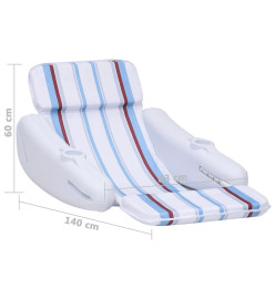 Chaise flottante pour piscine 140x83x60 cm