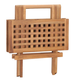 Table pliable de jardin 50x50x50 cm Bois de teck solide