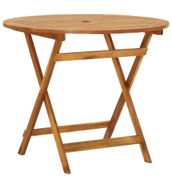 Mobilier à dîner d'extérieur pliable 5 pcs Bois d'acacia solide