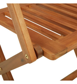 Mobilier à dîner d'extérieur pliable 5 pcs Bois d'acacia solide
