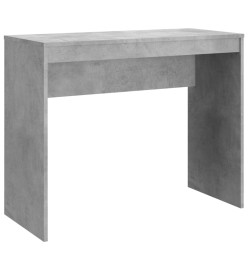 Bureau Gris béton 90x40x72 cm Bois d'ingénierie