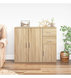 Buffet Chêne sonoma 91x29,5x75 cm Bois d'ingénierie