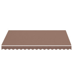 Tissu de remplacement pour auvent Marron 3x2,5 m