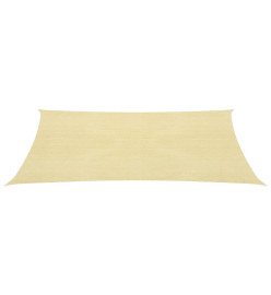 Voile d'ombrage 160 g/m² Beige 3x4,5 m PEHD