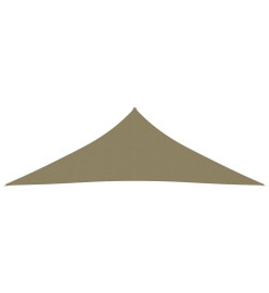 Voile de parasol Tissu Oxford triangulaire 4x4x5,8 m Beige