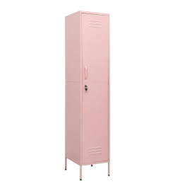 Armoire à casiers Rose 35x46x180 cm Acier