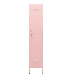 Armoire à casiers Rose 35x46x180 cm Acier