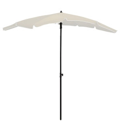 Parasol de jardin avec mât 200x130 cm Sable