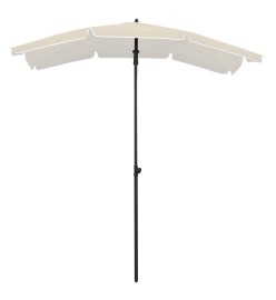 Parasol de jardin avec mât 200x130 cm Sable