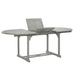 Table de jardin Gris 200x100x75 cm Bois d'acacia massif