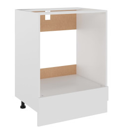 Armoire à four Blanc 60x46x81,5 cm Aggloméré