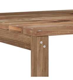 Canapé palette de jardin 3 places et coussins taupe Pinède