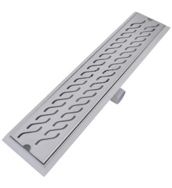 Drain de douche linéaire 2 pcs 630 x 140 mm Acier inoxydable