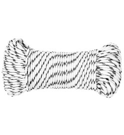 Corde de bateau tressé Blanc 3 mmx50 m Polyester