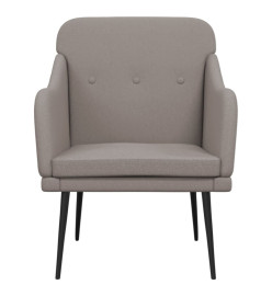 Fauteuil Taupe 63x76x80 cm Tissu