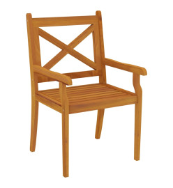 Ensemble de salle à manger de jardin 7 pcs Bois d'acacia solide