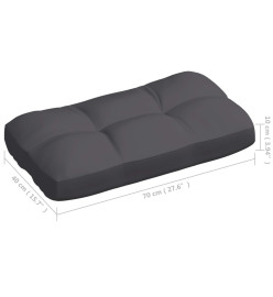 Coussins de canapé palette 7 pcs Anthracite