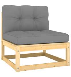 Salon de jardin 13 pcs avec coussins Bois de pin massif