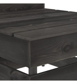Salon de jardin 7 pcs Bois de pin imprégné de gris