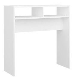 Table console Blanc 78x30x80 cm Aggloméré