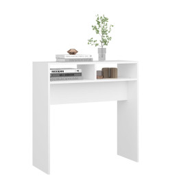 Table console Blanc 78x30x80 cm Aggloméré