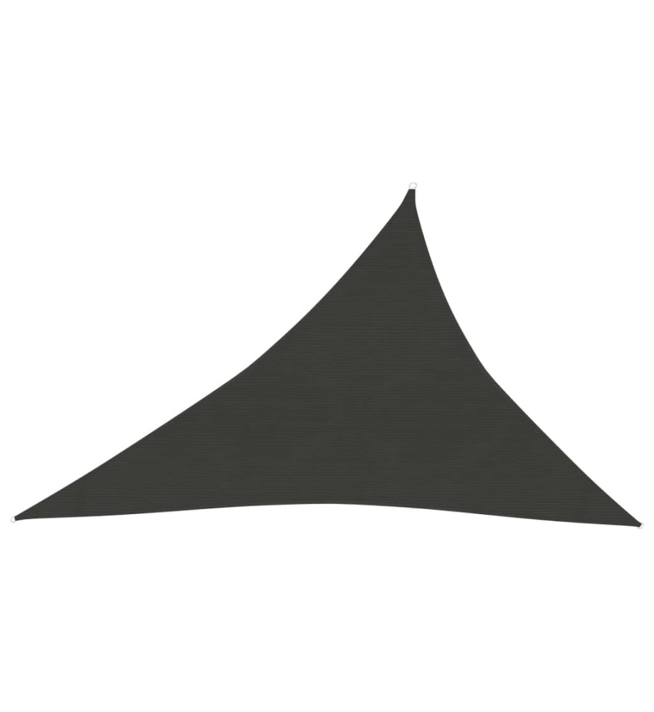 Voile d'ombrage 160 g/m² Anthracite 3x4x5 m PEHD