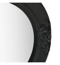 Miroir mural style baroque 50 cm noir