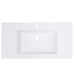 Lavabo encastré 600x460x130 mm SMC Blanc