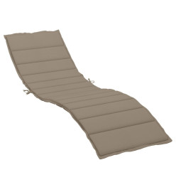 Coussin de chaise longue taupe 200x70x3 cm tissu oxford