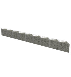 Mur de gabion Acier galvanisé 630 x 30 x 50 cm