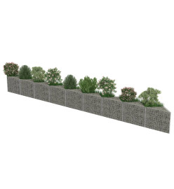 Mur de gabion Acier galvanisé 630 x 30 x 50 cm