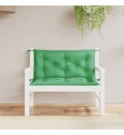 Coussins de banc de jardin 2 pcs vert 100x50x7 cm tissu Oxford