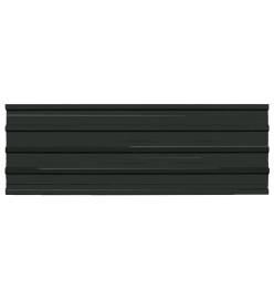 Panneaux de toiture 12 pcs Acier galvanisé Anthracite