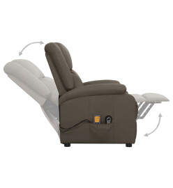 Fauteuil de massage Gris Similicuir