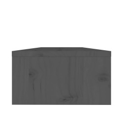 Support de moniteur Gris 50x24x13 cm Bois de pin solide